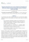 Research paper thumbnail of Requisitos administrativos para el acceso al Registro de la Propiedad de las edificaciones antiguas que carecen de licencia de ocupación en Andalucía