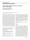 Research paper thumbnail of Impact of Milk Components on Recovery of Viral RNA from MS2 Bacteriophage