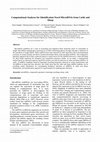 Research paper thumbnail of Computational Analyses for Identification Novel MicroRNAs from Cattle and  Sheep