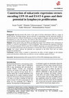 Research paper thumbnail of Construction of eukaryotic expression vectors  encoding CFP-10 and ESAT-6 genes and their  potential in lymphocyte proliferation