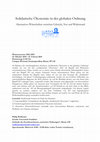 Research paper thumbnail of Syllabus (Proseminar): Solidarische Ökonomie in der globalen Ordnung