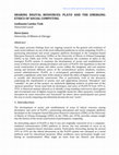 Research paper thumbnail of Sharing digital resources: PLATO and the emerging ethics of social computing