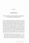 Research paper thumbnail of « Playing with Memory : the Chessboard as a Mnemonic Tool in Medieval Didactic Literature », in Daniel O’Sullivan (dir.), "Chess in the Middle Ages and Early Modern Age : A Fundamental Thought Paradigm of the Premodern World", Berlin and New York, Walter de Gruyter, 2012, p. 187-197.