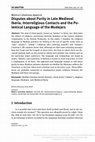 Research paper thumbnail of Disputes about Purity in Late Medieval Iberia. Interreligious Contacts and the Polemical Language of the Mudejars. Journal of Transcultural Medieval Studies 1, num. 1 (2014): 117–41