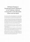 Research paper thumbnail of Multipart-Singing in Paraliturgical Music (Kalimere) in the Calabrian Arbëresh Communities of San Benedetto Ullano and San Basile