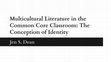 Research paper thumbnail of Multicultural Literature in the Common Core Classroom: The Conception of Identity