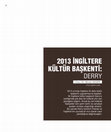 Research paper thumbnail of 2013 İngiltere Kültür Başkenti: Derry