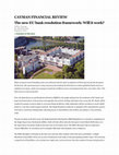 Research paper thumbnail of The New EU Bank Resolution Framework-Will it Work?