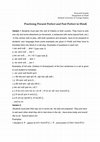 Research paper thumbnail of Practising Present Pefect and Past Perfect in Hindi