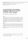 Research paper thumbnail of Le travail du bois et les pratiques d’élagage à l’Âge du fer : le site de Castrovite (Galice, Espagne)