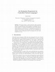 Research paper thumbnail of An Evaluation Framework for Controlled Natural Languages