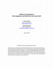 Research paper thumbnail of California's Proposition 8: Demographic Explanations and Implications