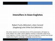 Research paper thumbnail of Intensifiers in Asian Englishes