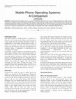 Research paper thumbnail of Mobile Operating System - A Comparision