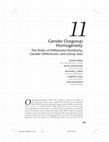 Research paper thumbnail of Gender out-group homogeneity: The roles of differential familiarity, gender differences, and group size.