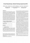 Research paper thumbnail of Virtual ring routing: network routing inspired by DHTs