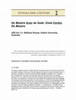 Research paper thumbnail of The Discourse of 'de Maistre': Restoring the Jouissance of the Other