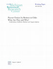 Research paper thumbnail of Payout Choices by Retirees in Chile: What Are They and Why