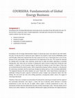 Research paper thumbnail of Fundamentals of Global Energy Business