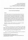 Research paper thumbnail of Determinants of Mobile Commerce Acceptance amongst Gen Y