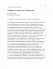 Research paper thumbnail of Heidegger et le problème de la métaphysique