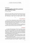 Research paper thumbnail of Autobiographie et Derrida: questions pour Jean-Luc Nancy