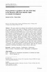 Research paper thumbnail of From protector to producer: the role of the State in the discursive shift from minority rights to economic development