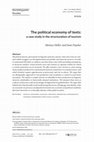 Research paper thumbnail of The political economy of texts: a case study in the structuration of tourism