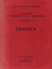 Research paper thumbnail of La mine de l'acropole de Thasos (1979)