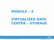 Research paper thumbnail of Modulo 4 VDC Storage (cloud)