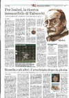 Research paper thumbnail of Per Isabel, la ricerca inesauribile di Tabucchi