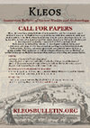 Research paper thumbnail of Kleos : Call for Papers - first issue - 2015