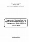 Research paper thumbnail of NOUVEAUX PROGRAMMES ENIEG BEPC CORRIGES 2014