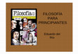 Research paper thumbnail of Filosofía para principiantes