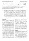 Research paper thumbnail of A Glacial cryptic refuge in southeast Australia: Human occupation and mobility from 36,000 years ago in the Sydney Basin, New South Wales.