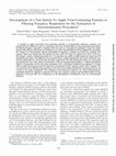 Research paper thumbnail of Development of a Test System To Apply Virus-Containing Particles to Filtering Facepiece Respirators for the Evaluation of Decontamination Procedures