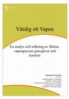 Research paper thumbnail of Värdig ett vapen