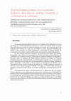 Research paper thumbnail of Transformaciones culturales: nuevos estudios sobre lengua y literatura chinas - Lelia Gándara, Ma. Florencia Sartori y Rubén Pose