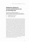 Research paper thumbnail of Multiplication végétative de Dacryodes edulis (G. Don) H.J. Lam. par marcottage aérien