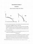 Research paper thumbnail of International Economics I: Answers 2 (updated)