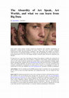 Research paper thumbnail of The Absurdity of Art Speak, Art Worlds, and what we can learn from Big Data. Interview with Jonas Lund