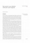 Research paper thumbnail of Social networks and new inhabitants in rural marginal areas