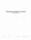 Research paper thumbnail of Theoretical analysis of cinema