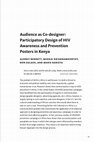 Research paper thumbnail of Audience as co-designer: Participatory design of HIV/AIDS awareness and prevention posters in Kenya