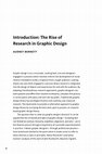 Research paper thumbnail of The Rise of Research in Graphic Design