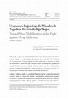 Research paper thumbnail of Uyuşturucu Bağımlılığı ile Mücadelede Topyekûn Bir Seferberliğe Doğru / Toward Mass Mobilization in the Fight against Drug Addiction