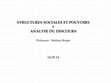 Research paper thumbnail of Approches pragmatiques du discours en sciences sociales - Cours n°5 - Les grammaires de la parole publique : dénonciation et justification (L. Boltanski et L. Thévenot)