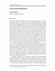 Research paper thumbnail of Community Management (keywords essay)