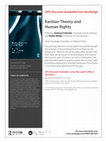 Research paper thumbnail of Kantian Theory and Human Rights, 20% Discount Form