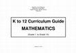 Research paper thumbnail of K-12 Curriculum